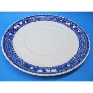 Adderley Bombay 11" Blue And White Plate 1926-1946 READ DESCRIPTION